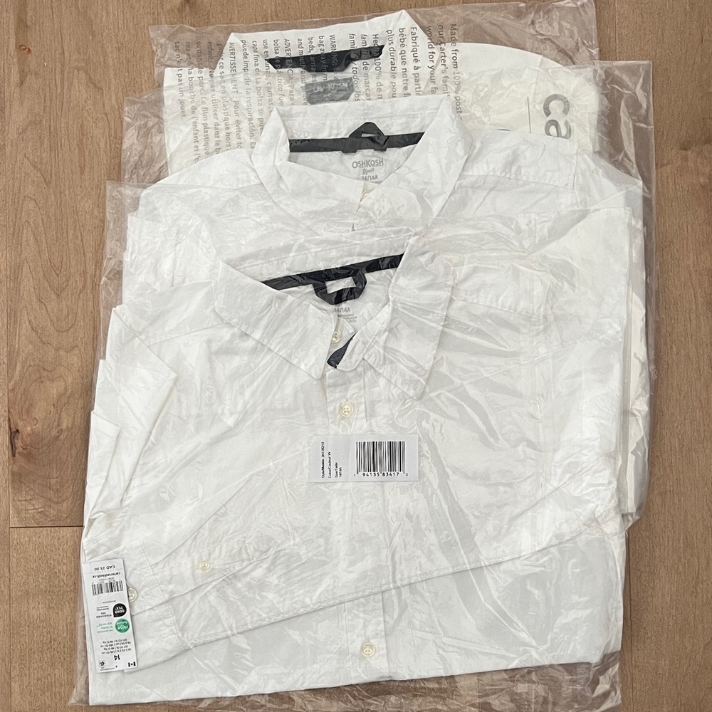 Set of 3 Oxford uniform shirts. NWT